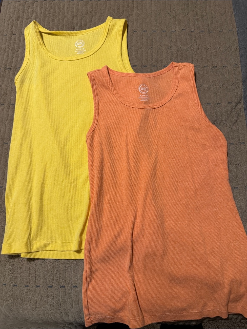 Kids Sleeveless Tank Top - Yellow & Orange